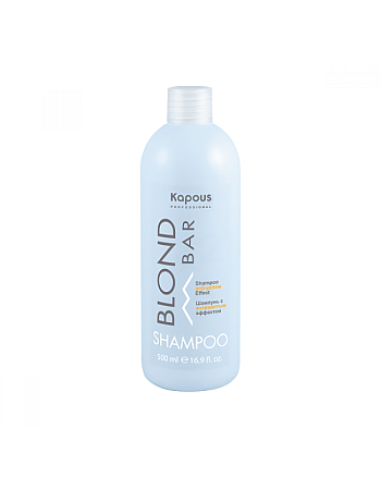 Kapous Professional Blond Bar Shampoo - Шампунь с антижелтым эффектом 500 мл - hairs-russia.ru